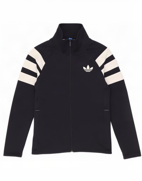 Jachetă de trening pentru bărbați Adidas, albastru mic, poliester color bloc