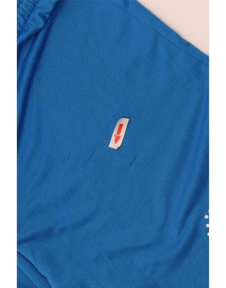 Pantaloni scurți sport grafic Adidas pentru bărbați, mici, albastru, poliester