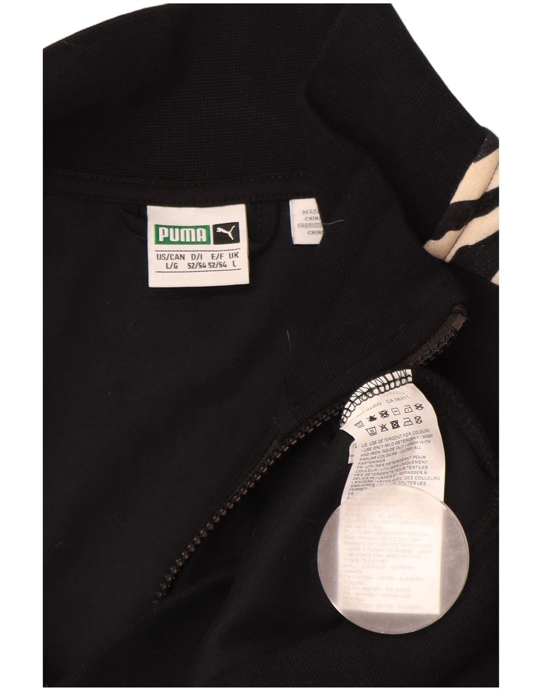 Jachetă de top PUMA Clyde pentru bărbați, mare, negru, poliester cu imprimeu animal