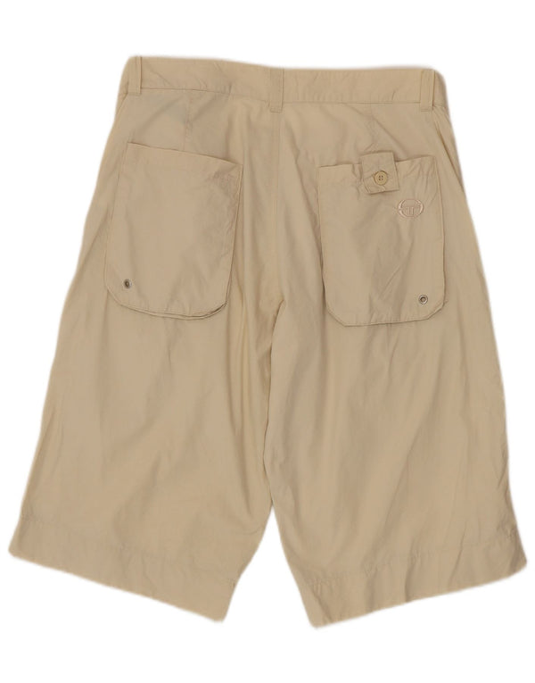 Sergio Tacchini Pantaloni scurți casual pentru bărbați IT 50 Large W34 Beige Bumbac