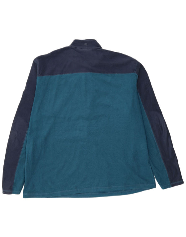 MOUNTAIN WAREHOUSE Jumper pentru bărbați, cu fermoar și gât, fleece, XL, bleumarin, bloc de culoare
