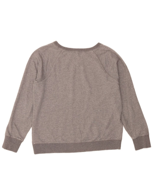 Calvin Klein Jeans Pulover cu grafic pentru femei UK 16 Mare bumbac gri