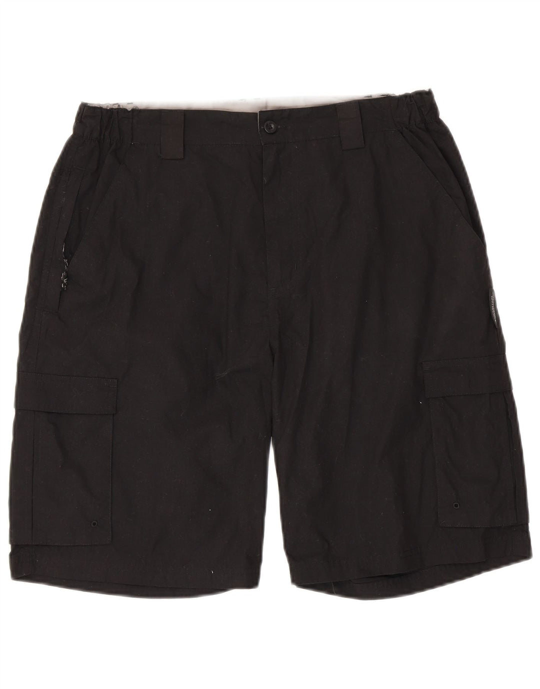 MOUNTAIN WAREHOUSE Pantaloni scurți cargo pentru bărbați W34, bumbac negru mare
