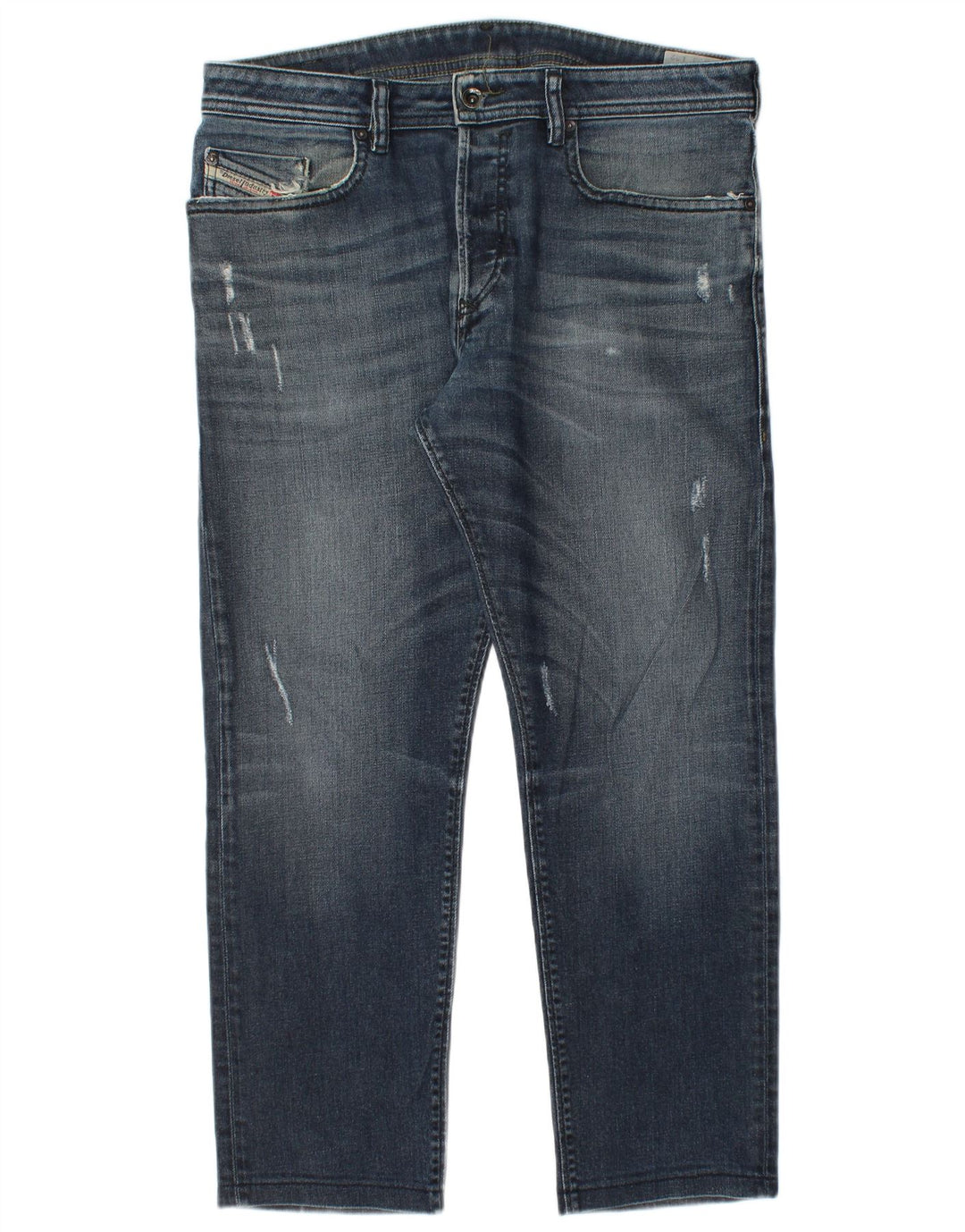 Blugi Distressed drepte pentru bărbați Diesel W33 L27 Albastru