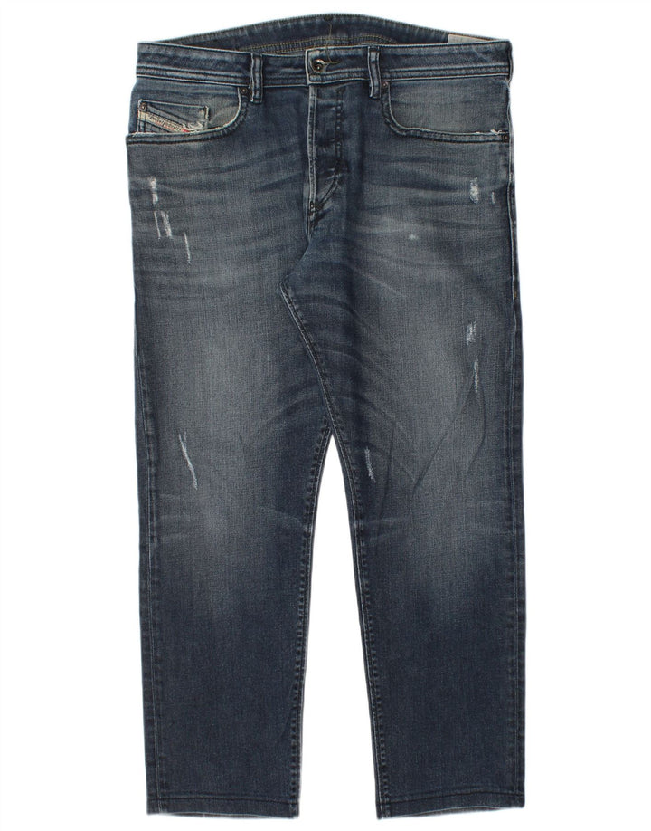 Blugi Distressed drepte pentru bărbați Diesel W33 L27 Albastru