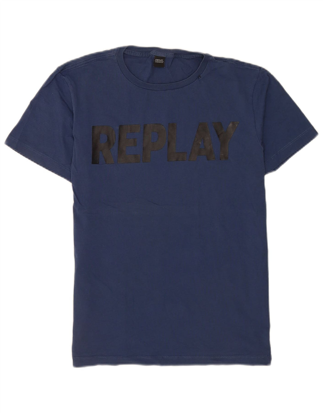 Tricou cu grafică obișnuită pentru bărbați Replay Top Mediu Bleumarin