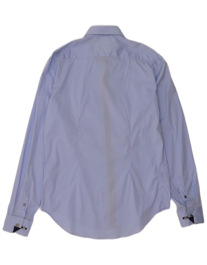 Cămașă Slim Fit Zara pentru bărbați, albastru mare