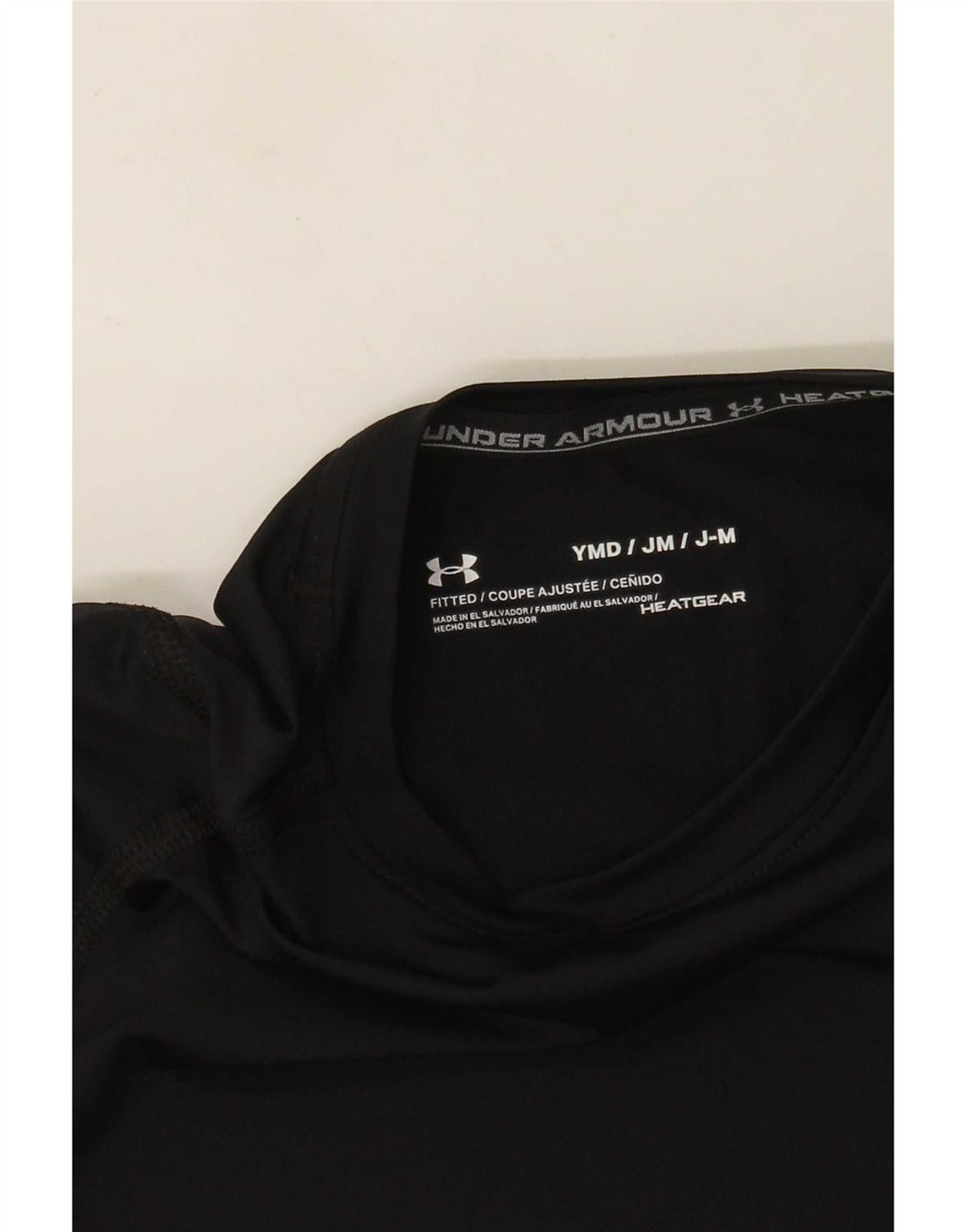 Under Armour Boys Heat Gear Top cu mânecă lungă 9-10 ani mediu negru