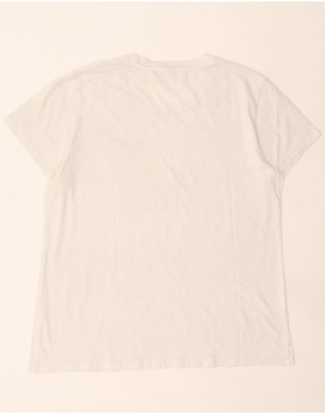 LEVI'S Womens T-Shirt Top UK 16 Large White Cotton Vintage Levi's and Second-Hand Levi's from Messina Hembry 