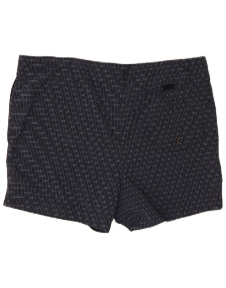 Marks & Spencer Pantaloni scurți de baie pentru bărbați, Blue Harbour, cu carouri mari, bleumarin