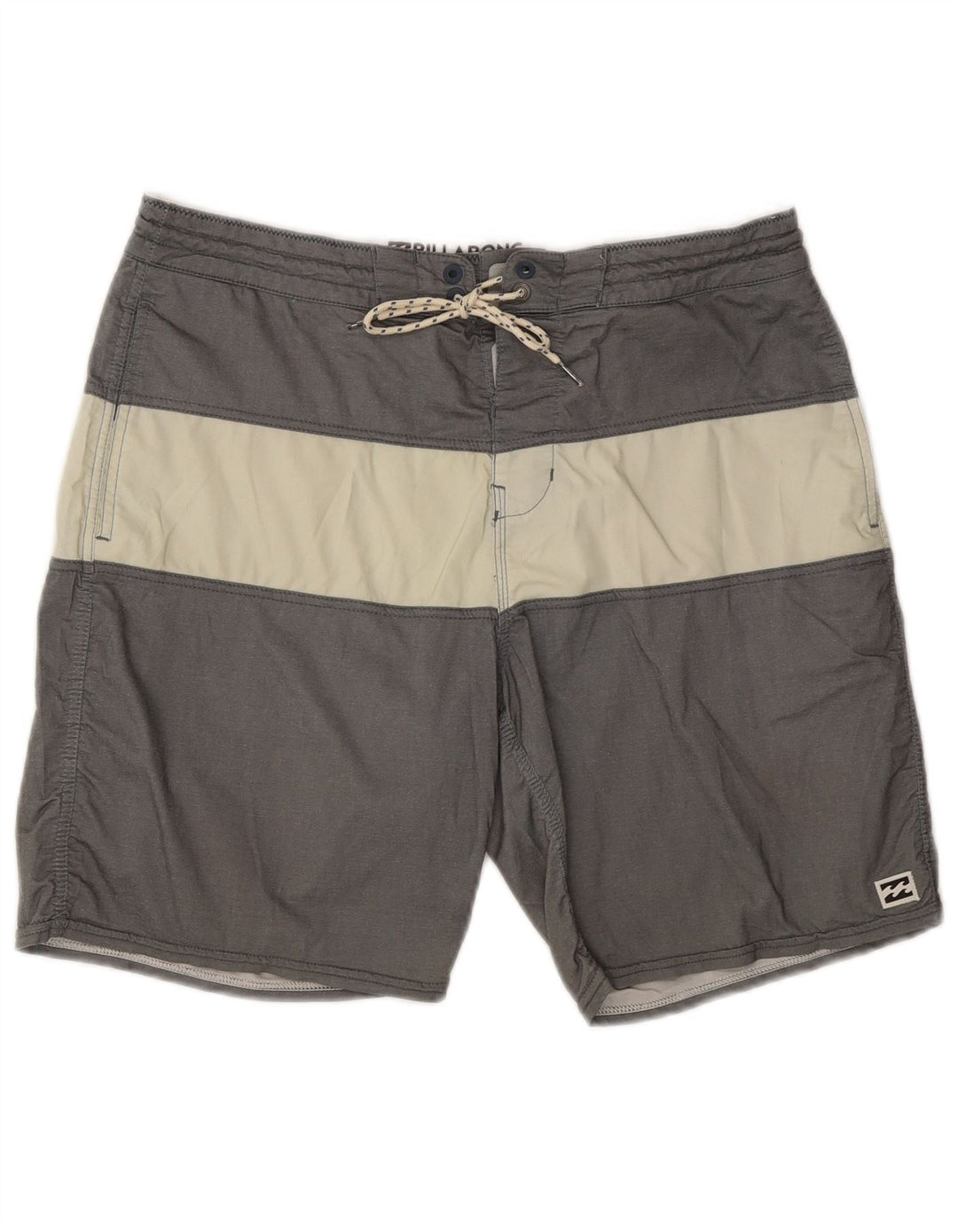 Pantaloni scurți de înot Billabong pentru bărbați, bumbac color bloc, gri mediu