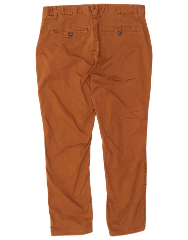 Pantaloni tăiați pentru bărbați Fat Face, subțiri, L34 L24, bumbac maro