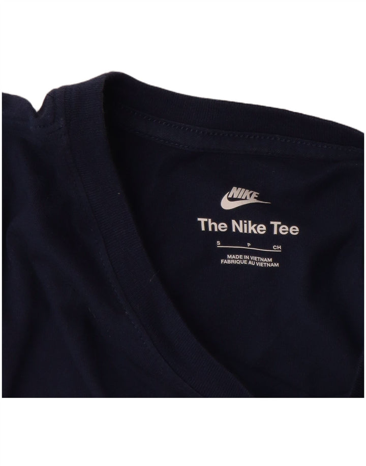 Tricou pentru bărbați NIKE Top mic din bumbac bleumarin