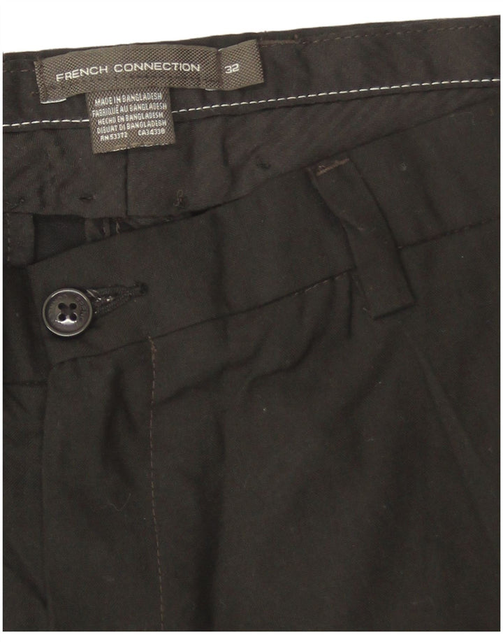 Pantaloni de costum slim pentru bărbați French Connection L32 L31 Poliester negru
