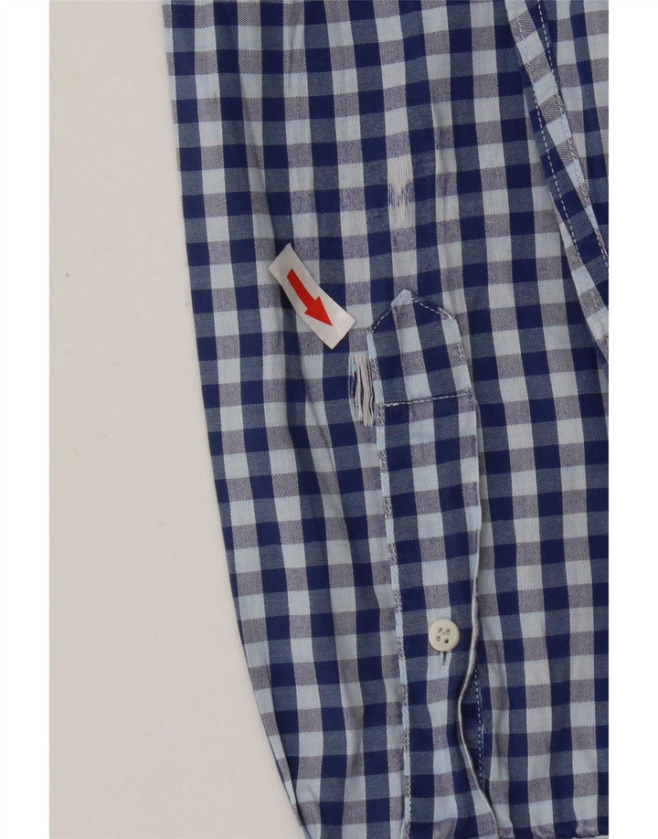 Cămașă Gant Heritage Regular Fit pentru bărbați, din bumbac vichy albastru mediu