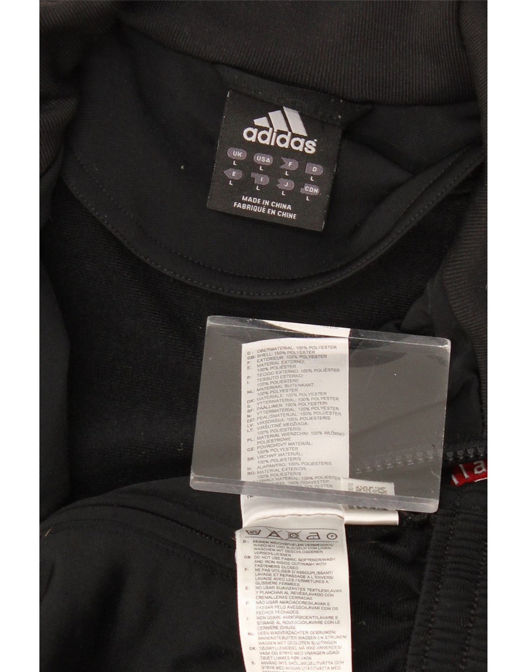 ADIDAS AC Milan Loose Fit Trening Top Jachetă mare poliester negru