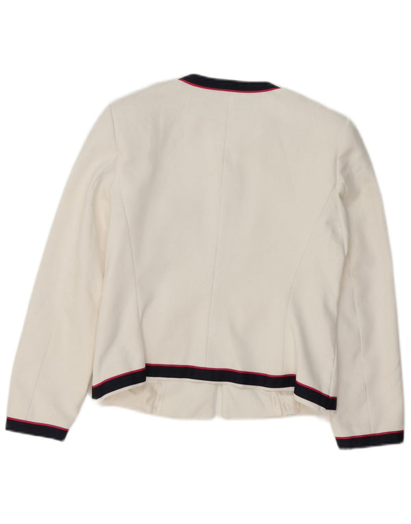 Jachetă Blazer pentru Damă Zara UK 10 Mici, Alb, în dungi