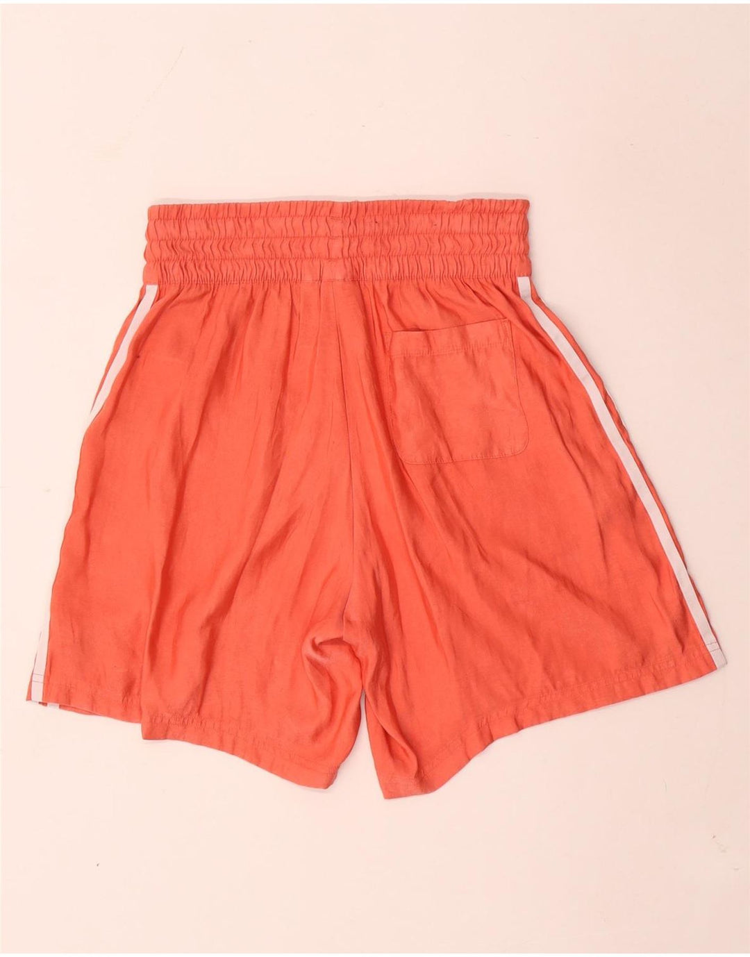 Pantaloni scurti sport pentru femei Adidas UK 10 Poliester portocaliu mic