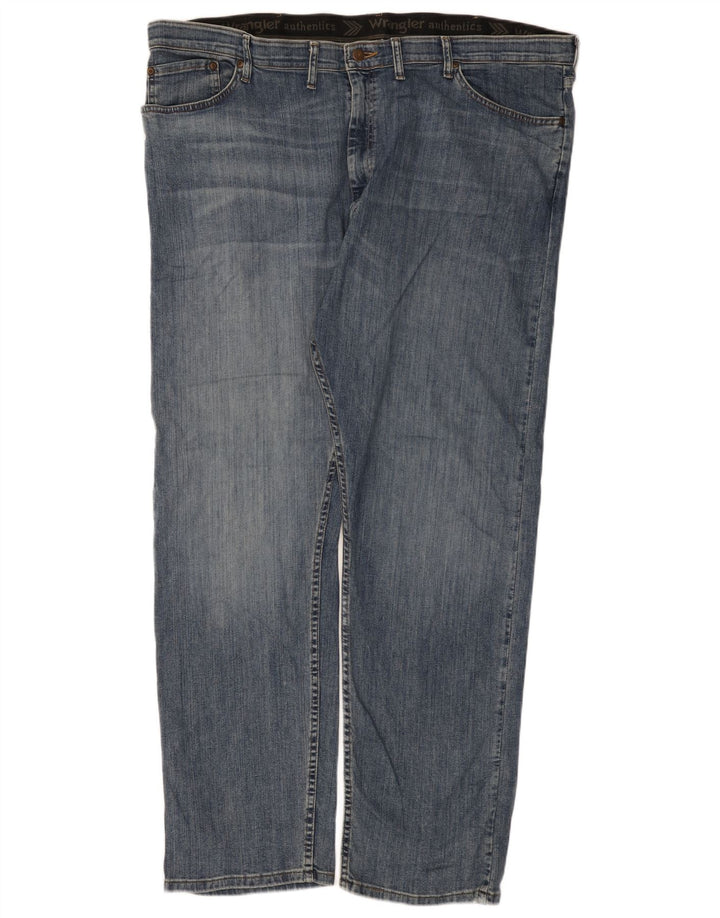 Blugi drepti pentru bărbați Wrangler W46 L32 Bumbac albastru