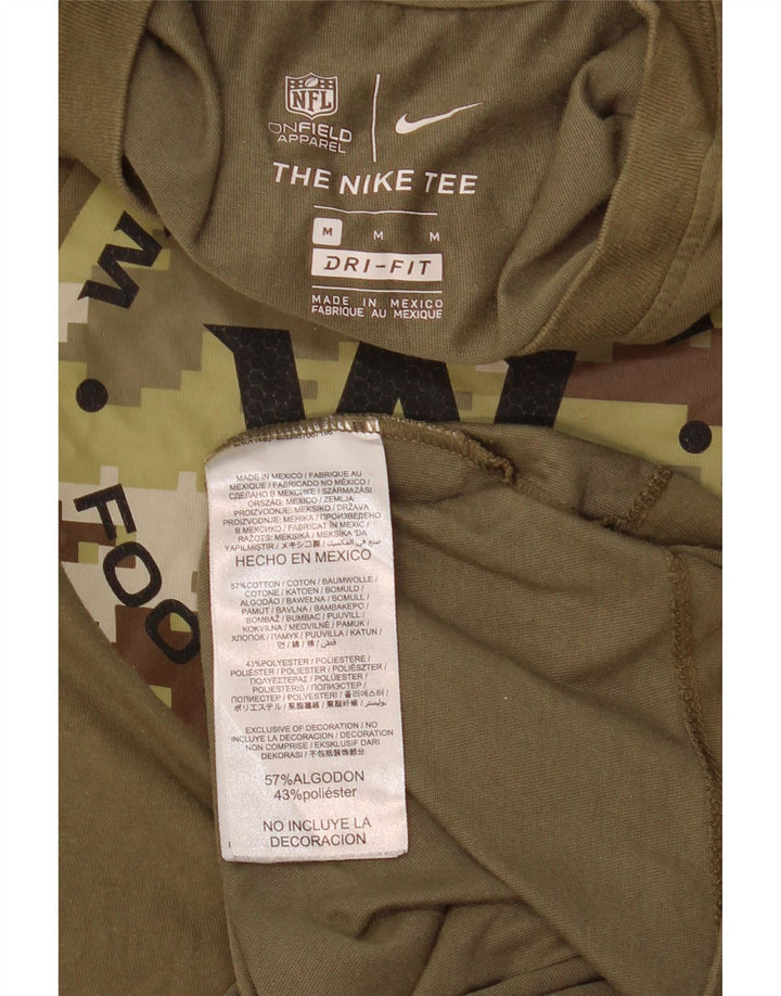 Nike pentru bărbați Washington Graphic Top cu mânecă lungă, bumbac mediu kaki
