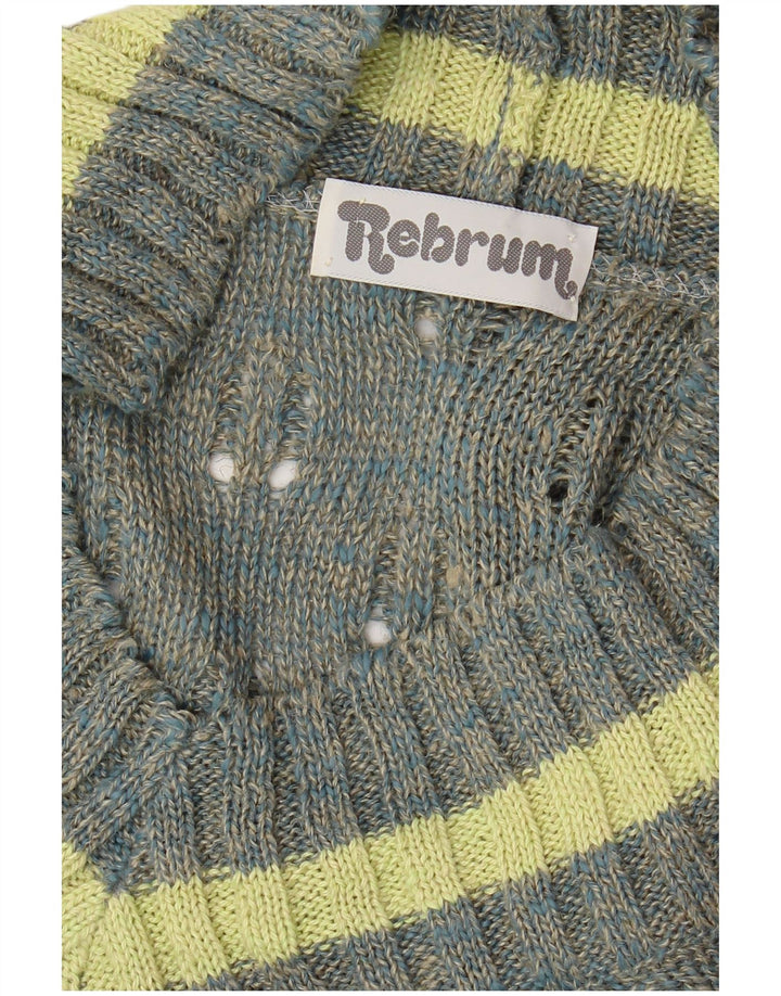 VINTAGE Pulover cu decolteu în V pentru femei UK 18 XL gri