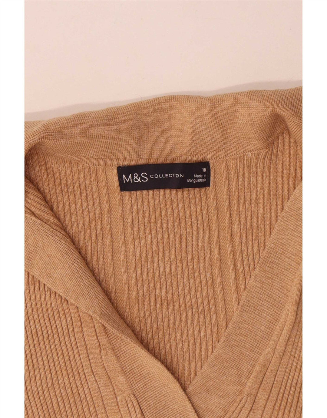 Pulover cu gât polo supradimensionat pentru femei Marks & Spencer UK 10 Mic Bej