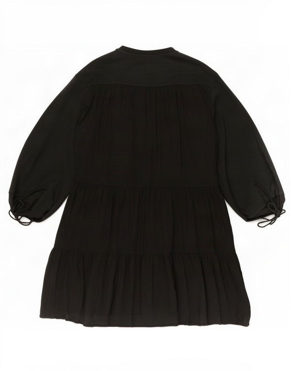 Rochie supradimensionată cu mâneci lungi pentru femei Zara UK 10 Mic verde viscoză