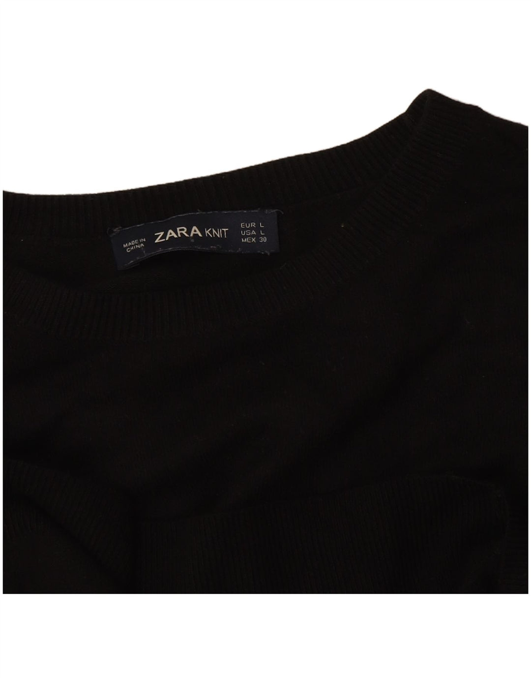 Pulover pentru damă Zara, cu gât turnut, mare, negru