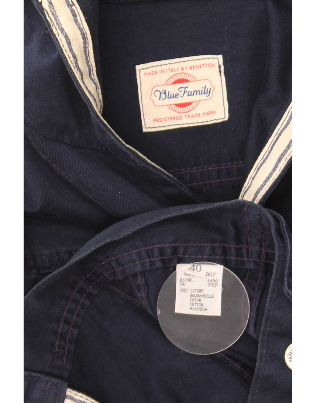 Jachetă de blugi cu glugă, supradimensionată, pentru femei, Benetton, IT 40, bleumarin, mic