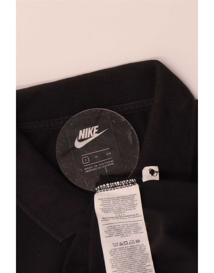 Tricou polo Nike pentru bărbați, bumbac negru mic