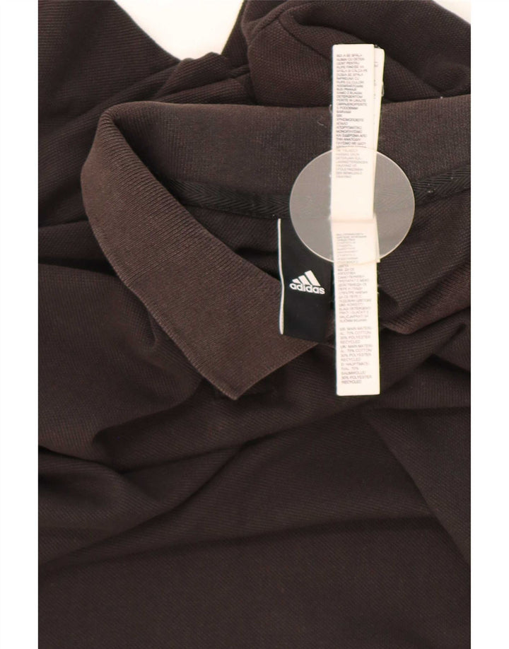 Tricou polo Adidas pentru bărbați, bumbac negru mic