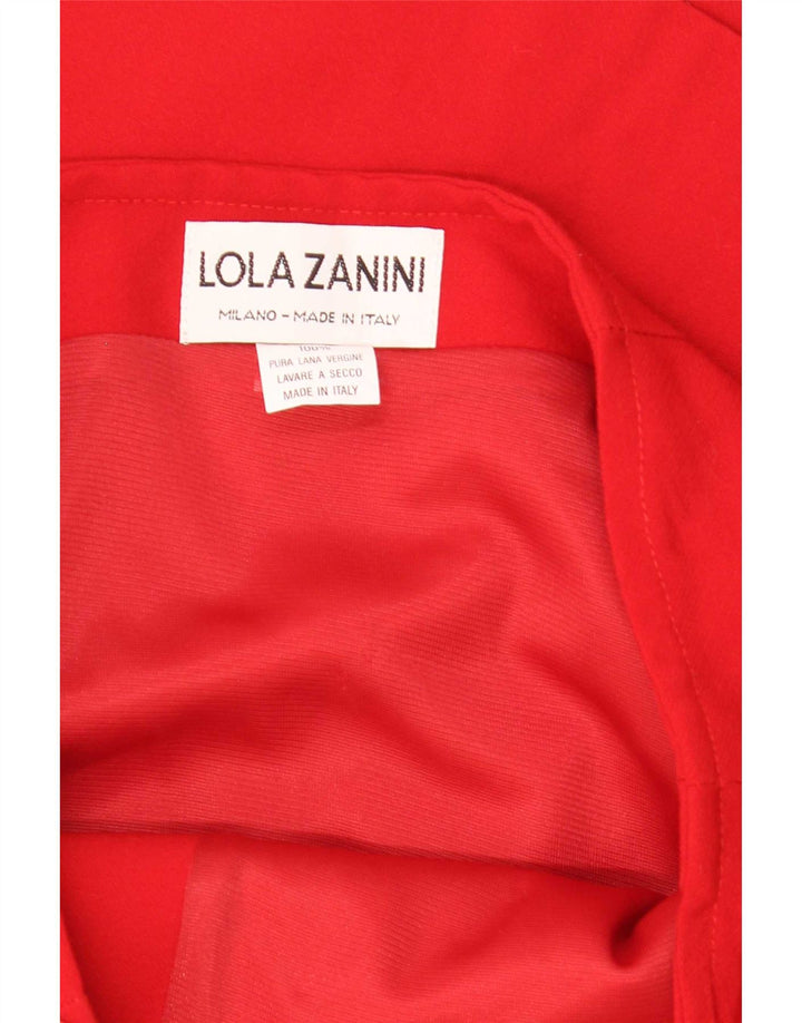 Fusta Wrap Femei Lola Zanini W29 Lână virgină roșie medie