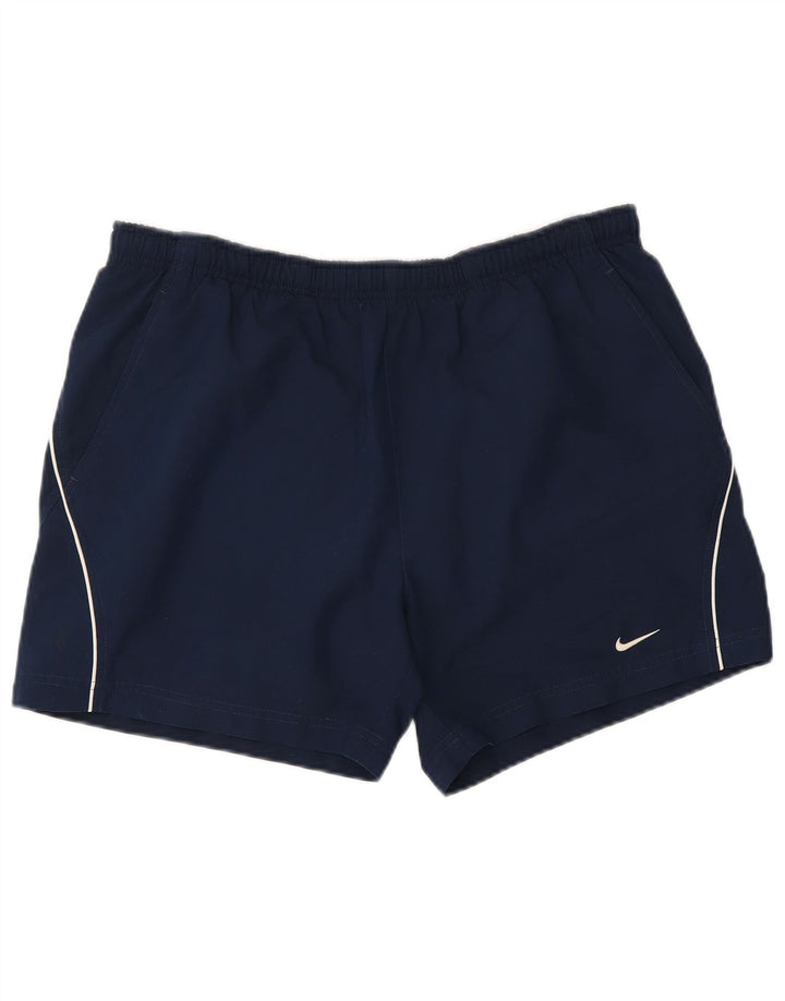 Pantaloni scurți sport pentru bărbați NIKE, albastru bleumarin mediu