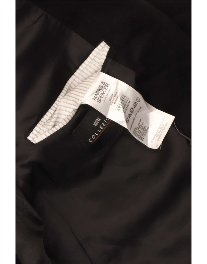 Jachetă pentru bărbați Marks & Spencer din velur cu 2 nasturi, UK 40 Medium Black