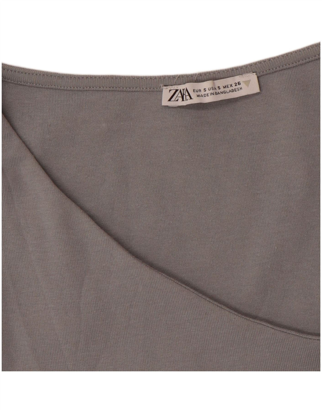 Top Vest Crop pentru Damă Zara UK 8 Small Gri