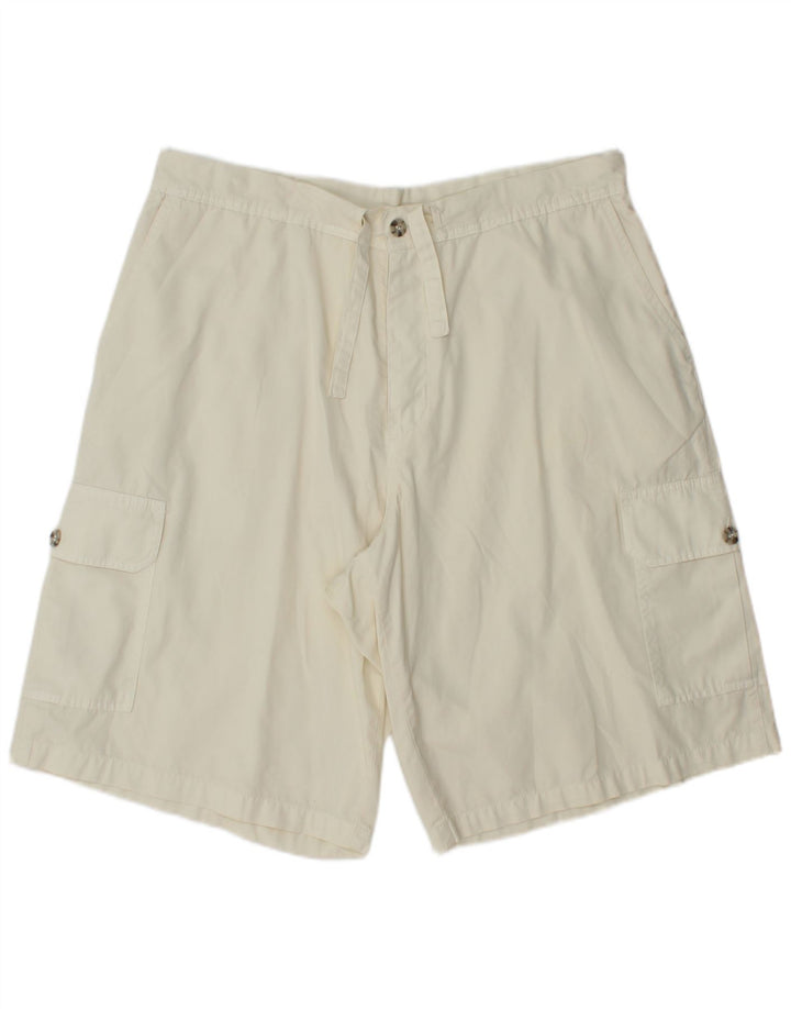 Pantaloni scurti cargo nelimitat pentru bărbați 2XL W36 bumbac alb