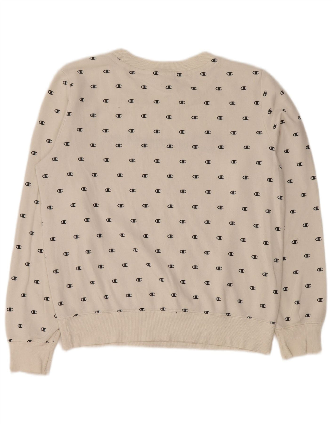 Pulover cu grafic supradimensionat pentru femei CHAMPION UK 10 Small White