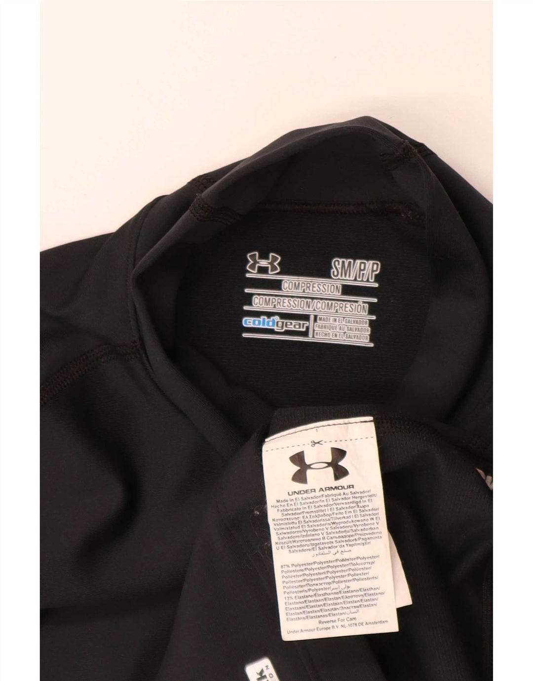 Under Armour Cold Gear Top cu mânecă lungă pentru femei UK 8 Small Poliester negru