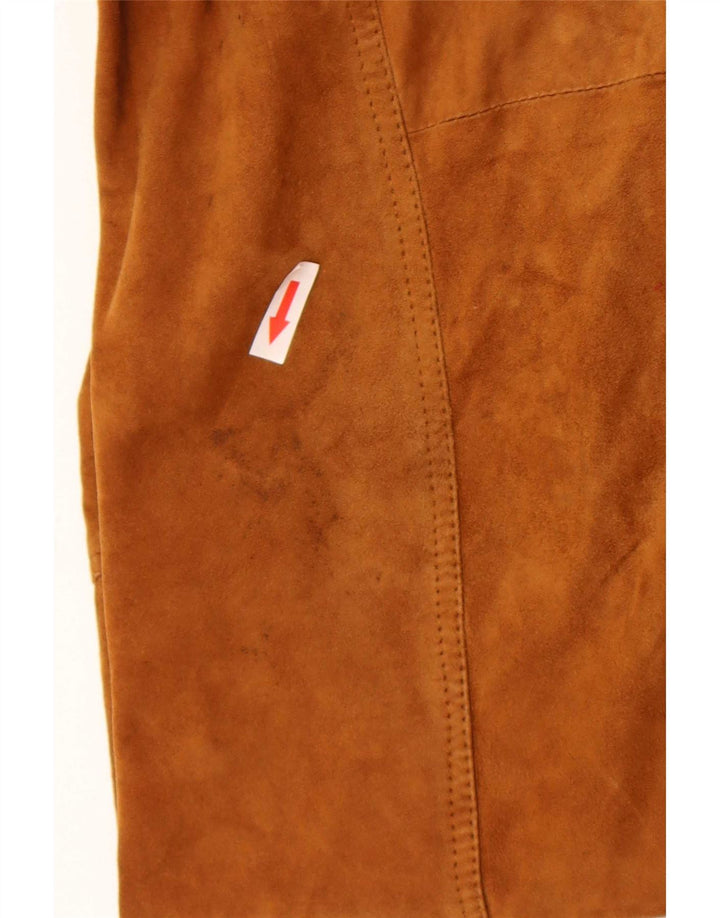 Bomber vintage pentru bărbați din piele intoarsa IT 54 2XL Bej