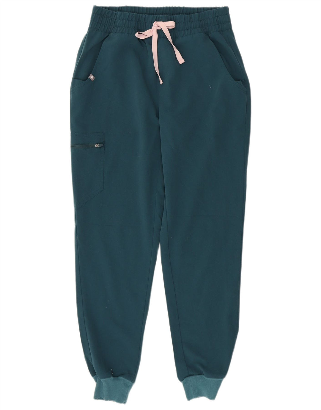 Pantaloni de trening cargo pentru femei FIGS Pantaloni de jogging UK 10 Poliester verde mic