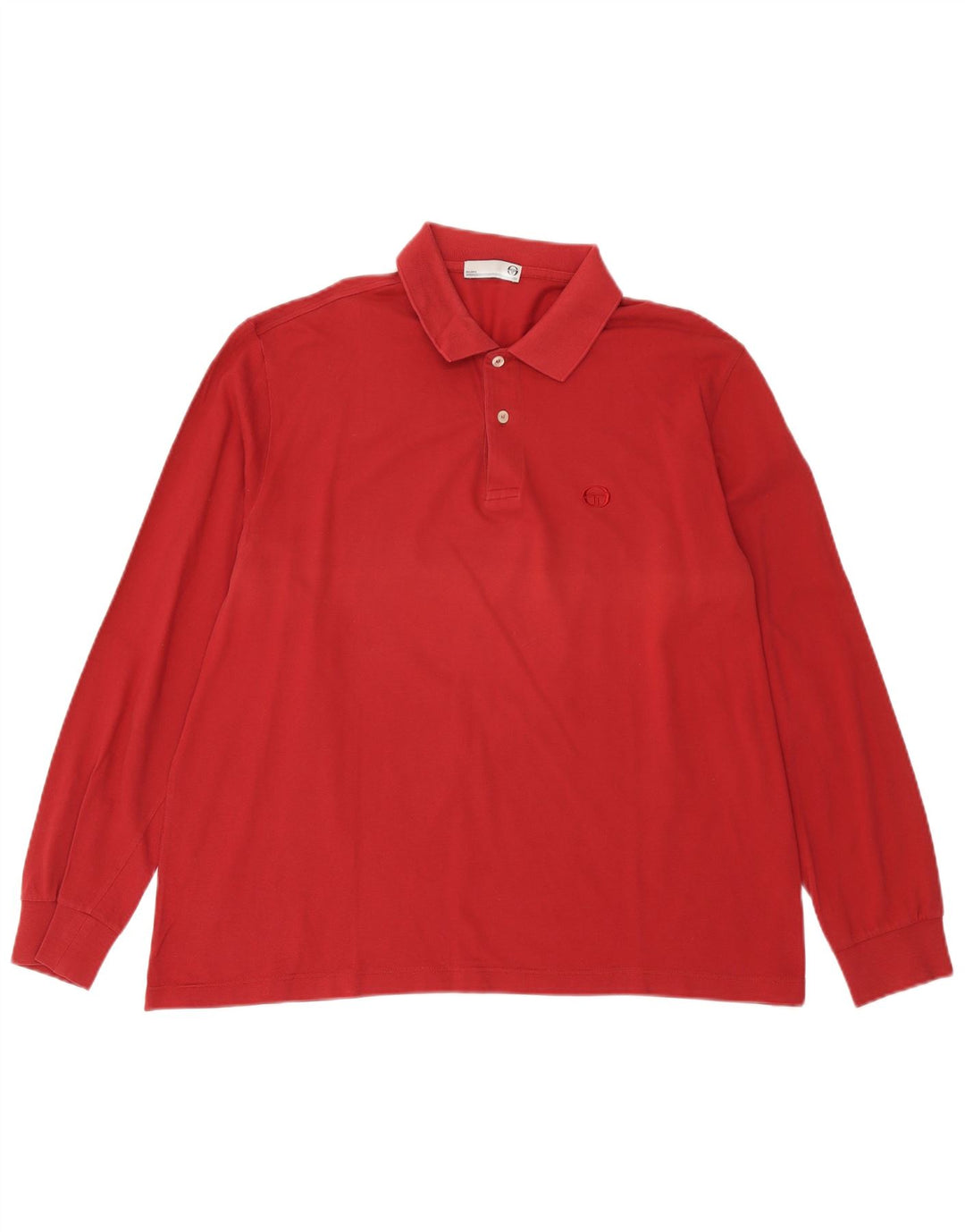 milano Tricou polo cu mânecă lungă pentru bărbați, roșu mare