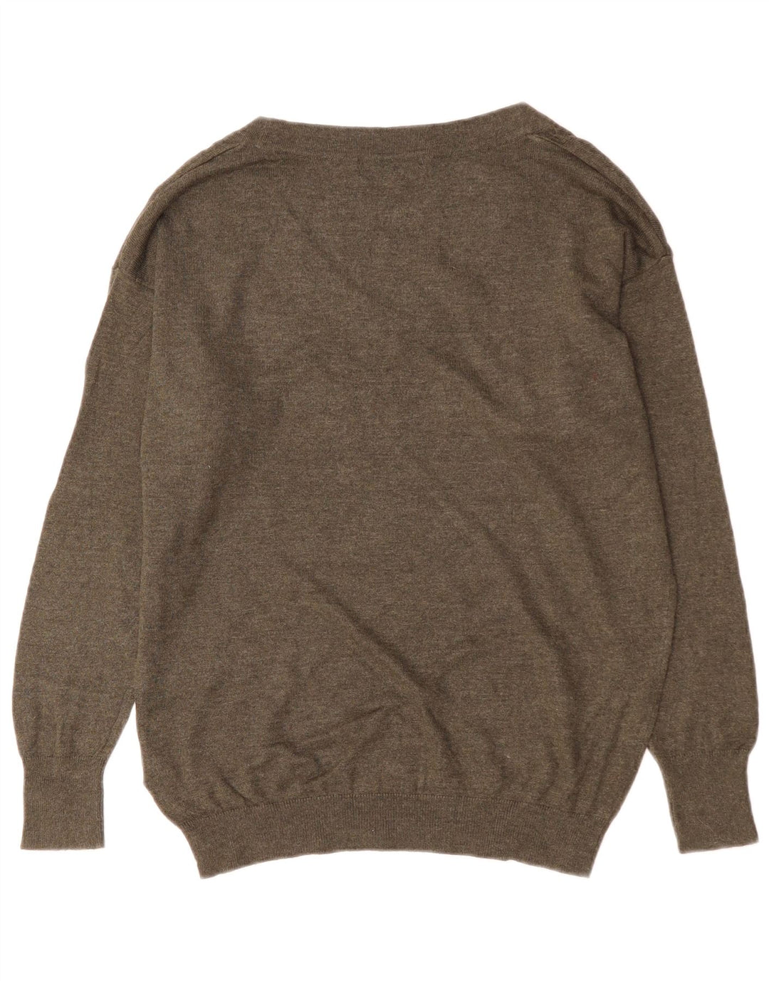 Marks & Spencer Pulover oversized cu decolteu în V pentru femei UK 10 Small Khaki