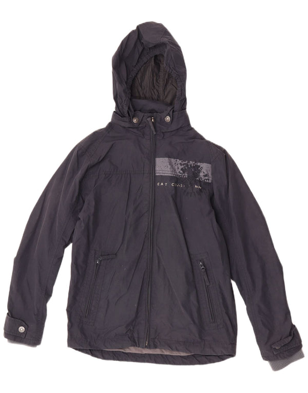 Jachetă Windbreaker cu glugă pentru bărbați Timberland UK 36 Small Bleumarin
