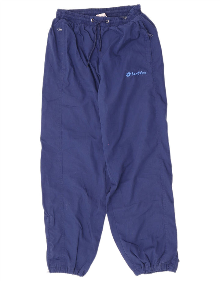 Pantaloni de trening pentru bărbați Lotto Pantaloni de jogging Mici Poliester bleumarin