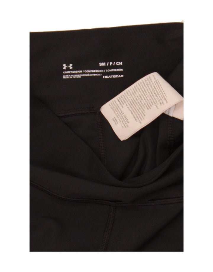 UNDER ARMOUR Womens Heat Gear Leggings UK 8 Small  Black Polyester Vintage Under Armour and Second-Hand Under Armour from Messina Hembry 
