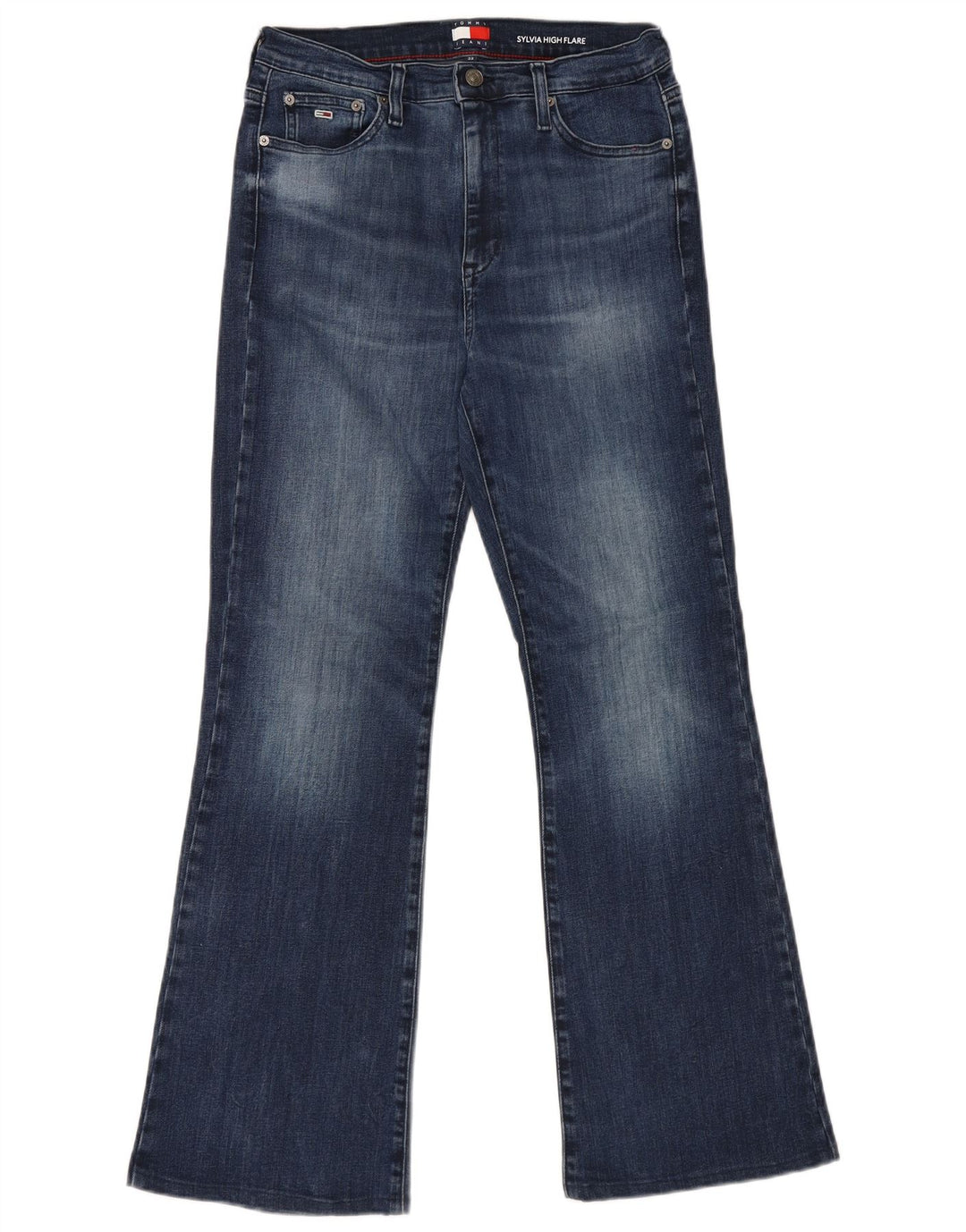 Blugi evazați Sylvia pentru femei Tommy Hilfiger L30 L32 bumbac bleumarin
