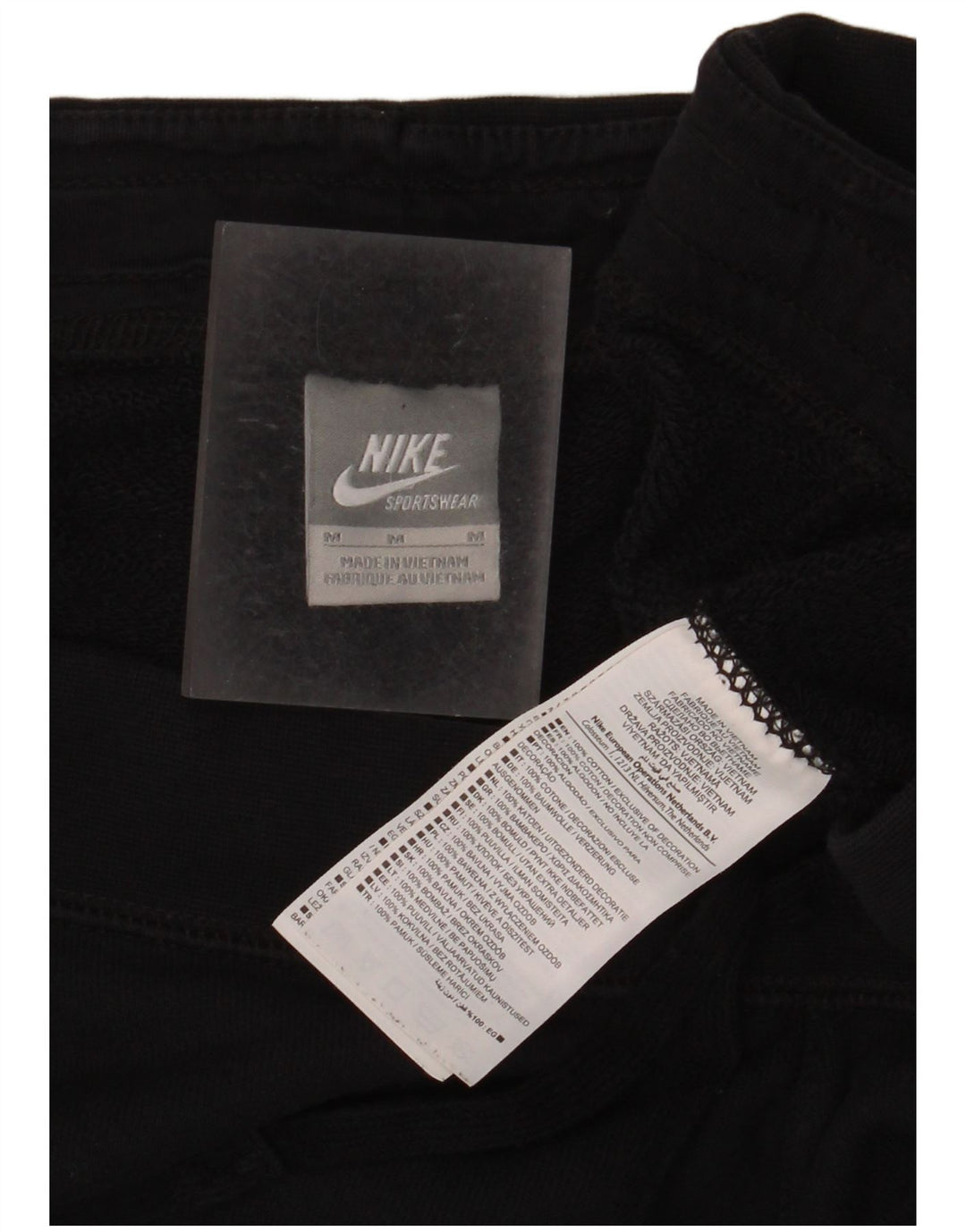Pantaloni de trening Nike pentru femei UK 14, bumbac mediu negru