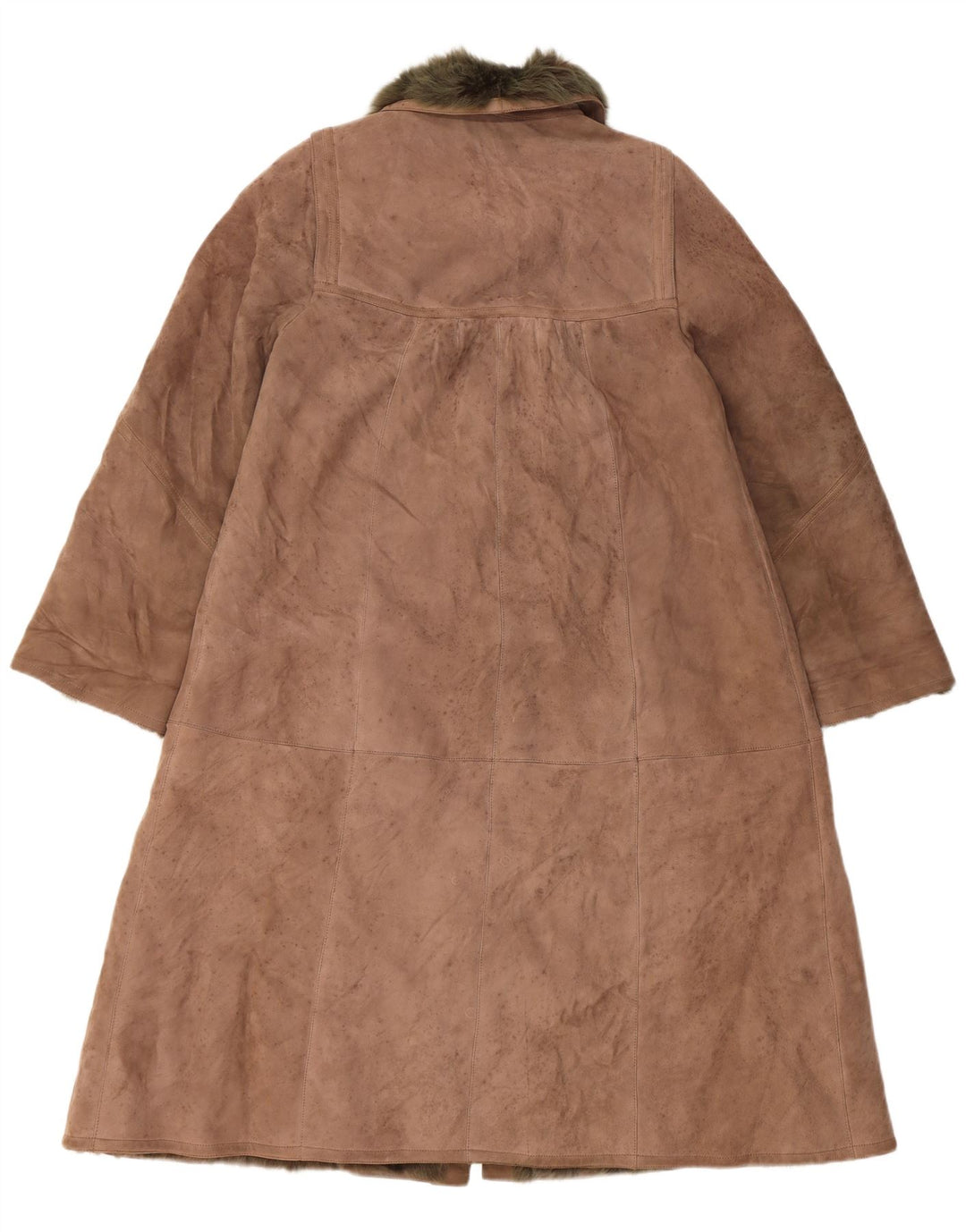 Palton pentru femei VINTAGE din shearling UK 14 mare bej