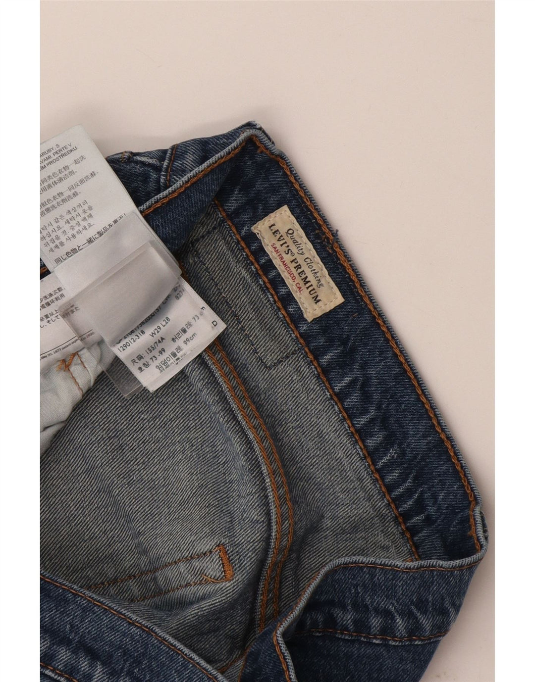 Blugi drepti 501 pentru femei Levi's W29 L28 Bumbac albastru