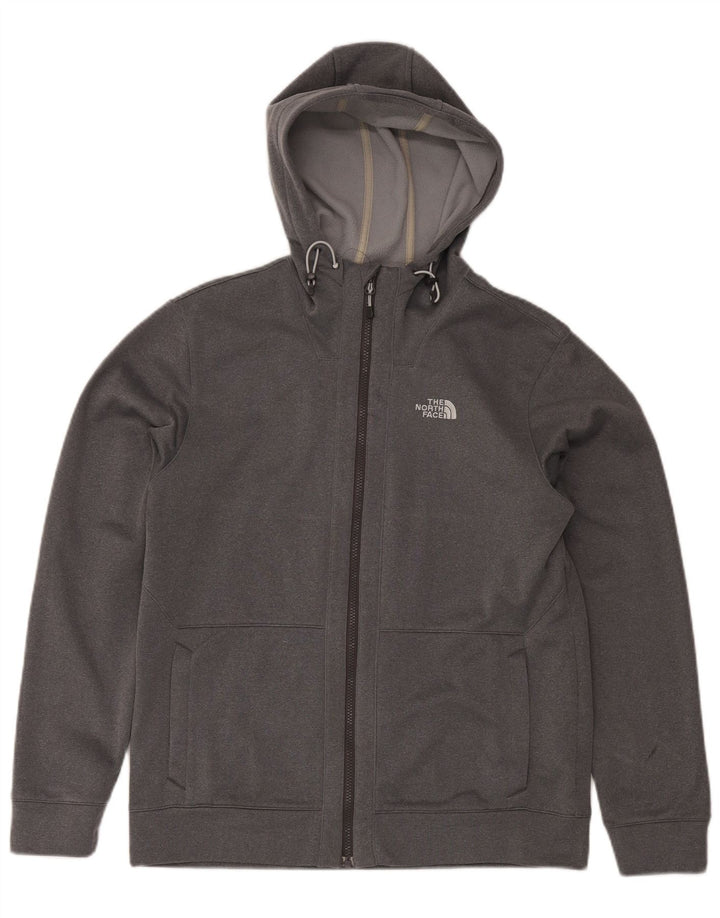 Pulover The North Face pentru bărbați, cu fermoar, poliester, gri mediu